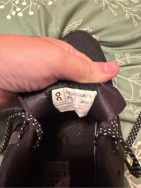 On Running Women's Black Lace-Up Athletic Sneakers